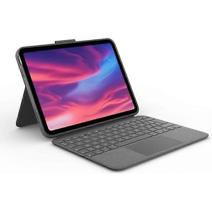 Keyboard Case - Logitech - Combo Touch - AZERTY - For iPad (10th generation) - Gray