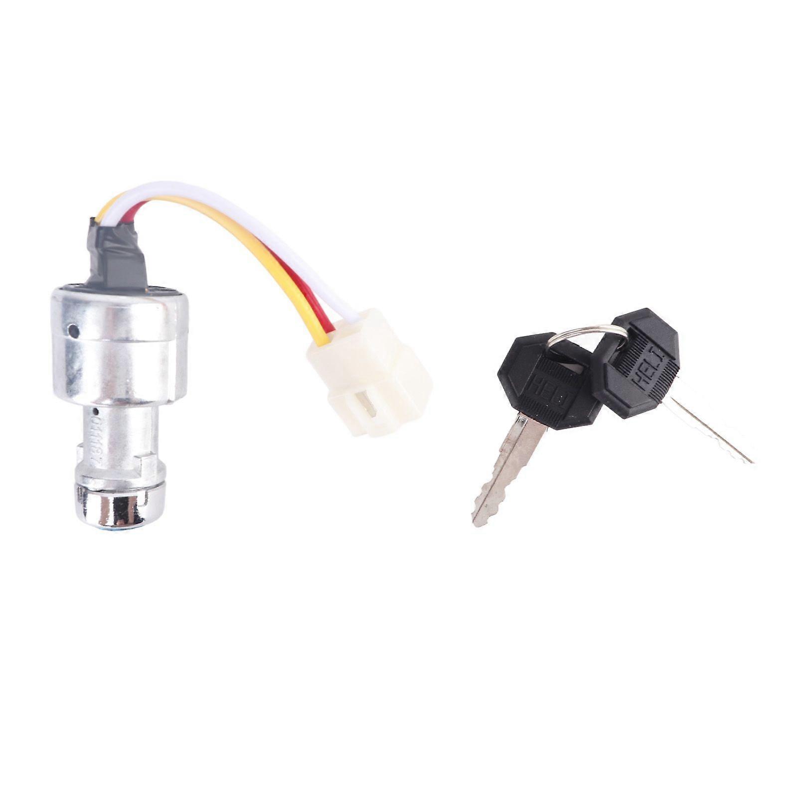 Ignition Switch with Key Assembly Replacement Forklift Parts Accessories Supplies