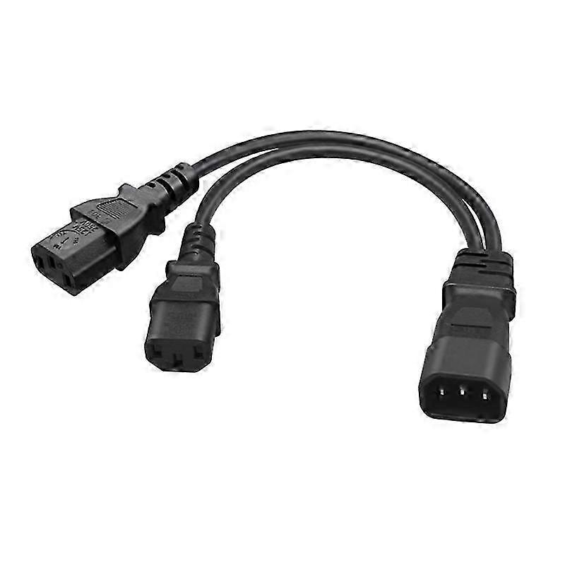 C14 to 2xC13 Power Cable Power Extension Cord for Computer LED HDTV Monitor