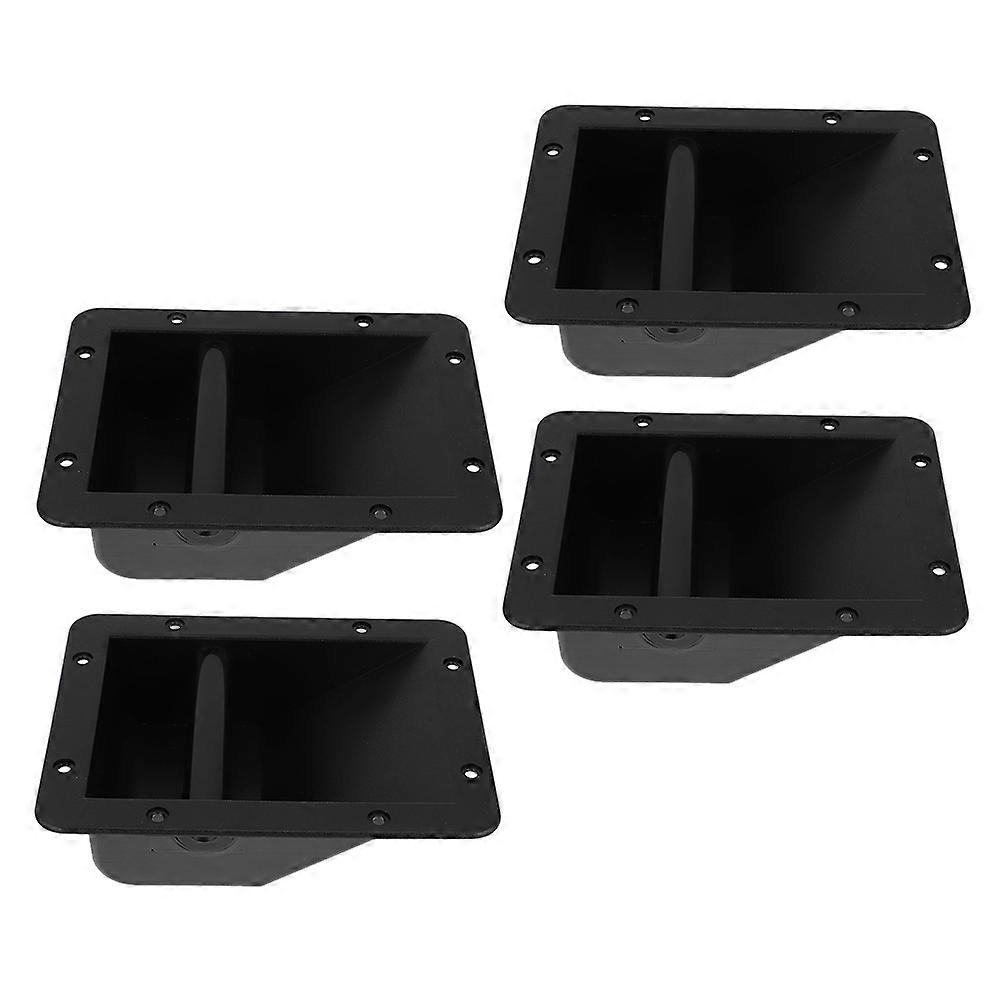 Plastic Speaker Side Handle for Speaker Carry 4Pcs Black Set