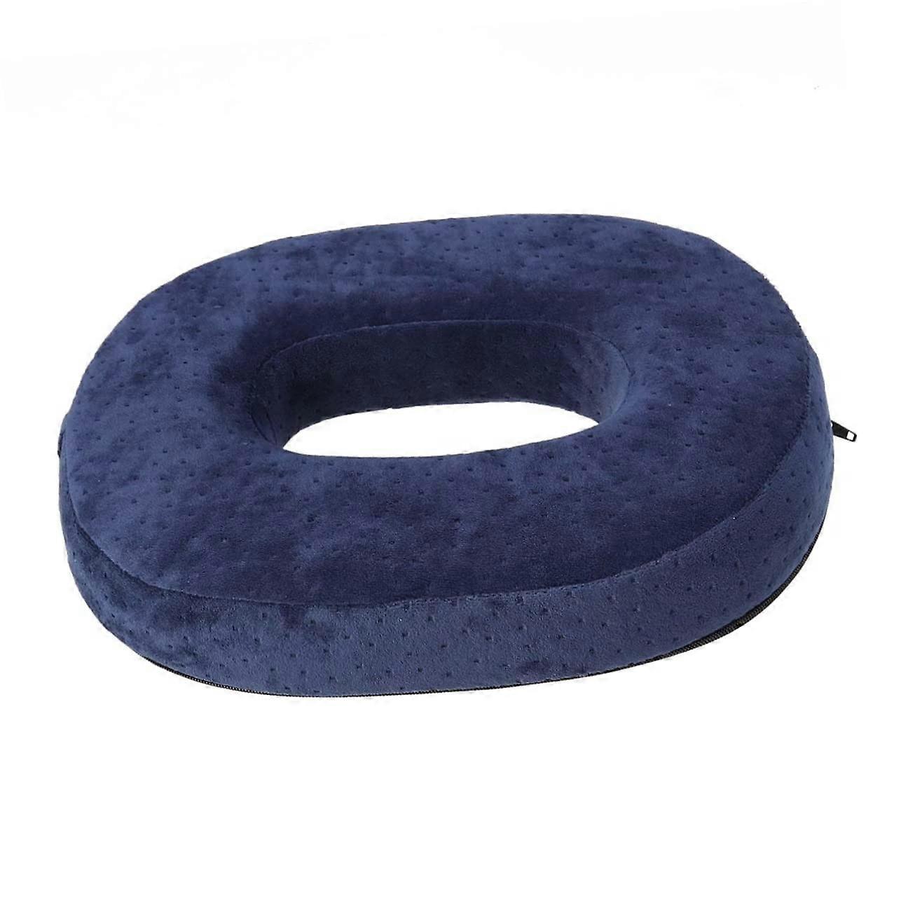 Comfortable Memory Cushion Seat Pad Navy Blue Memory Foam Home Office Ergonomic
