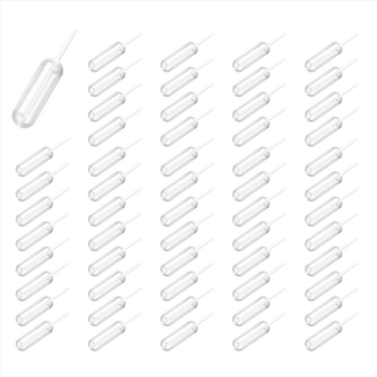 100Pcs 4Ml Plastic Disposable Squeeze Transfer Oils Pipettes Dropper