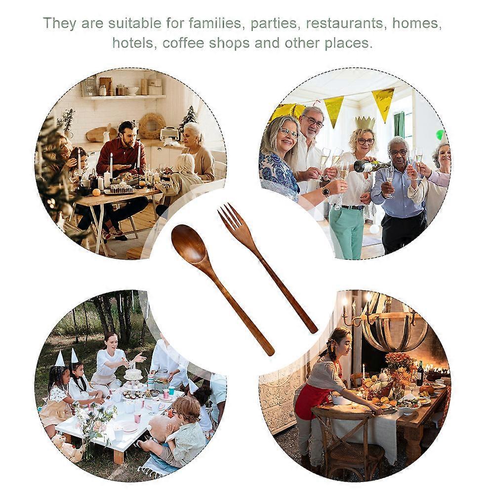 1 Set of Delicate Dessert Spoon Reusable Salad Fork Multi-function Appetizer Fork