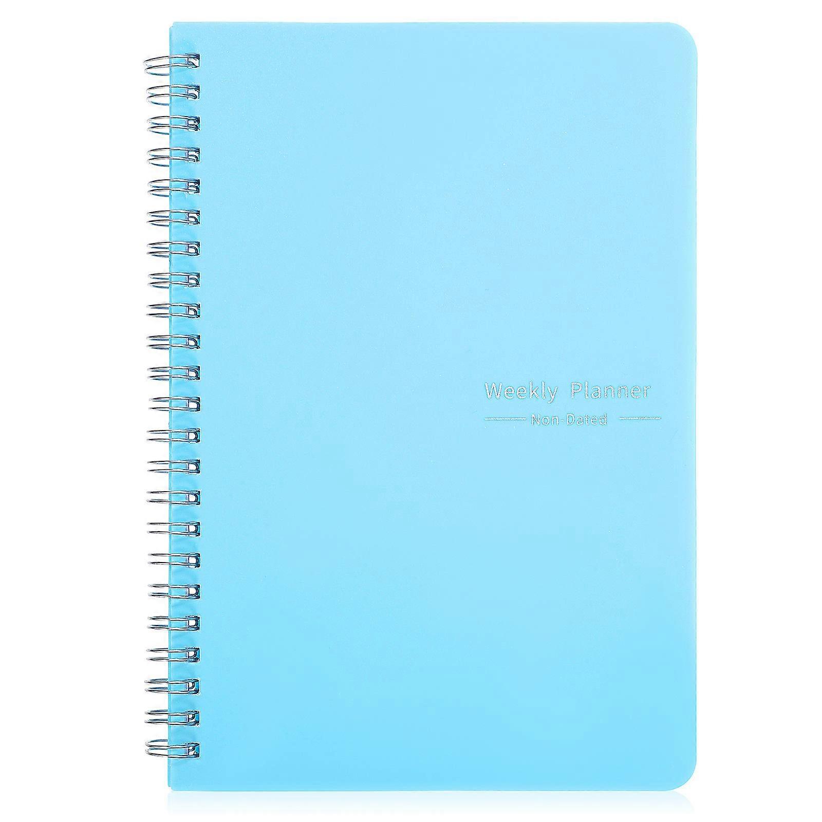 Weekly Planner Spiral Notebook for Writing Use Multi Material