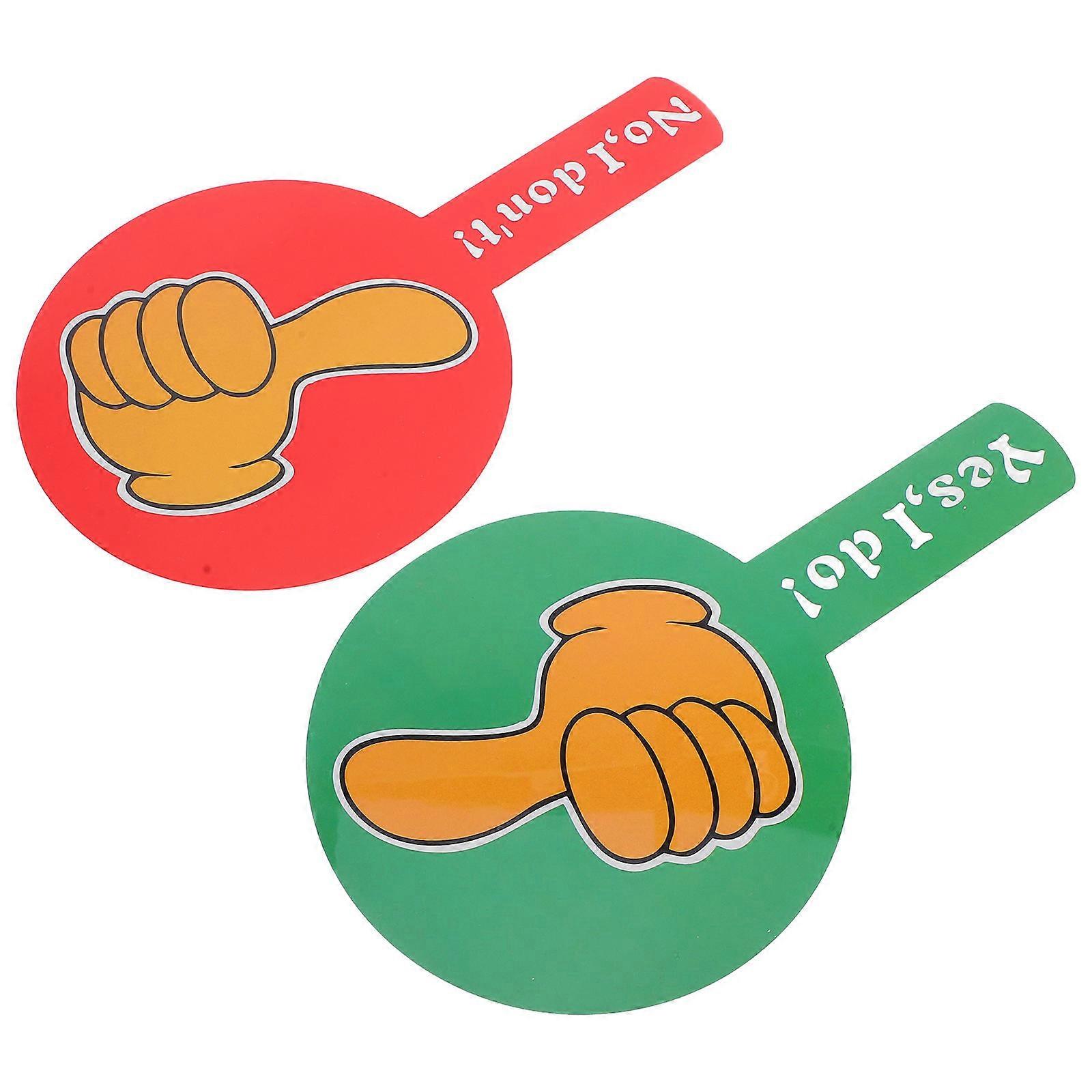 Teacher Classroom Voting Thumbs Up Thumbs Down Paddles Double Sided 2Pcs