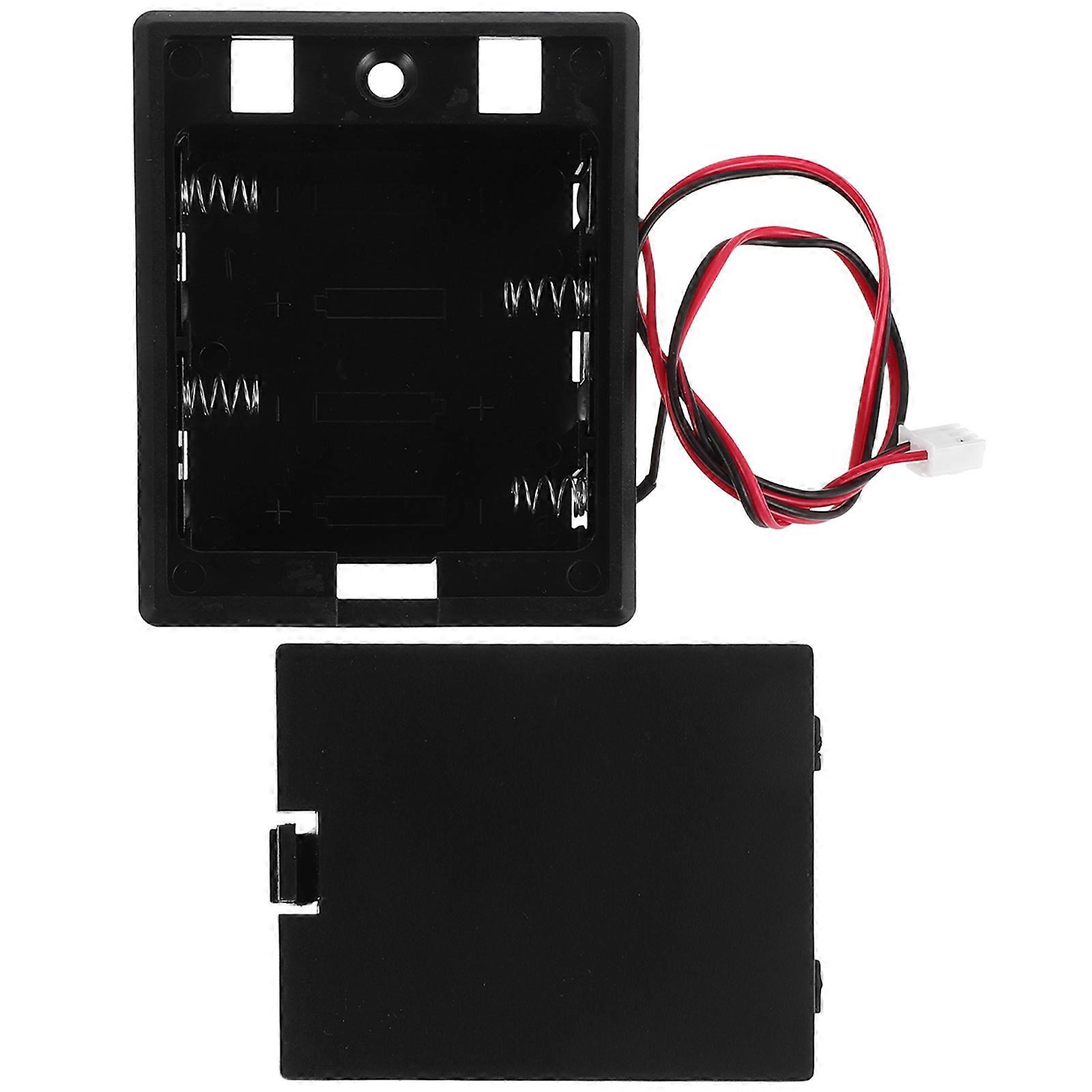 Safe Box Battery Case Sleek Design Office Use Aa Battery Holder 3.2×2.8×0.8in 1Set