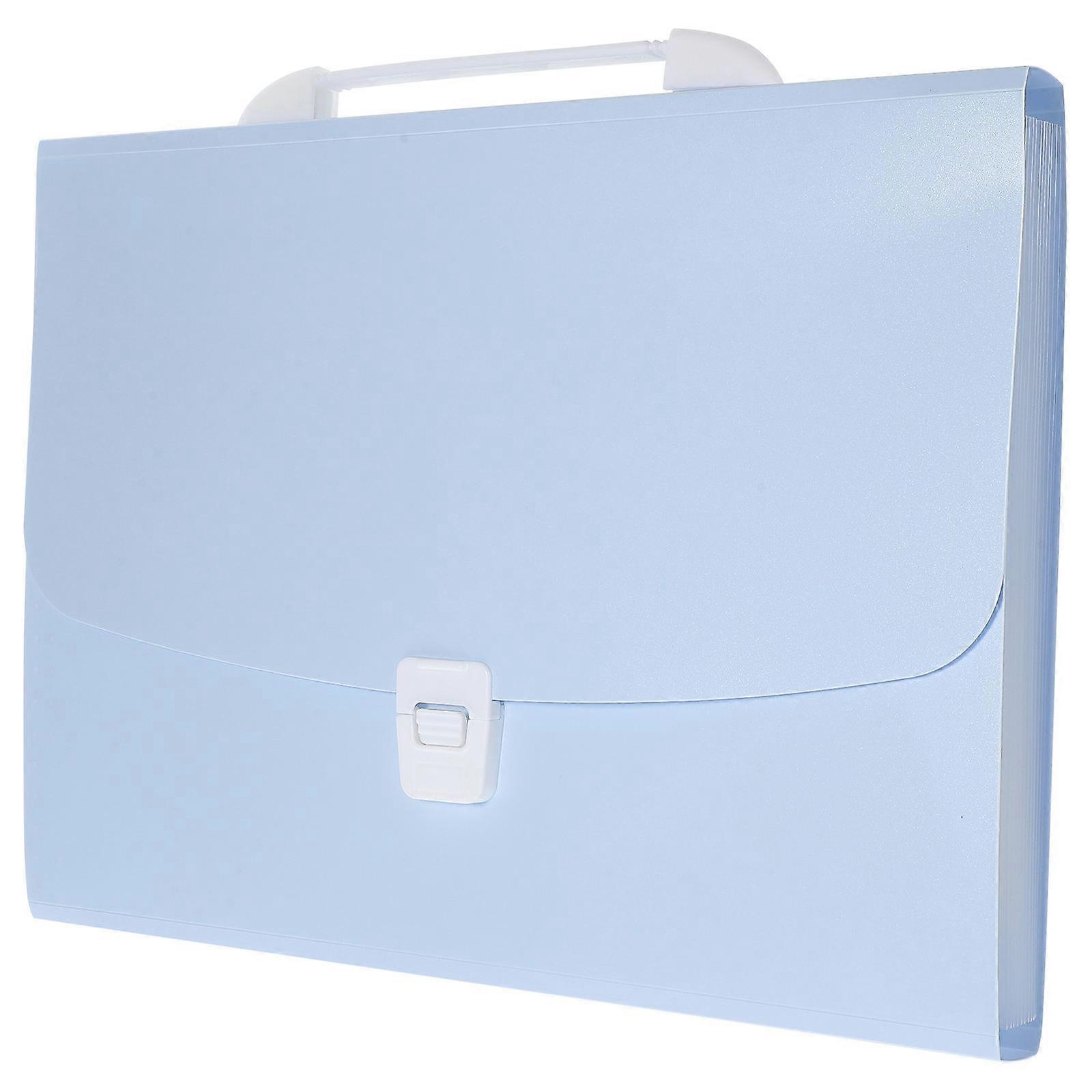 Expanding File Folder Plastic Accordion Organizer for Receipt Storage 2Pcs