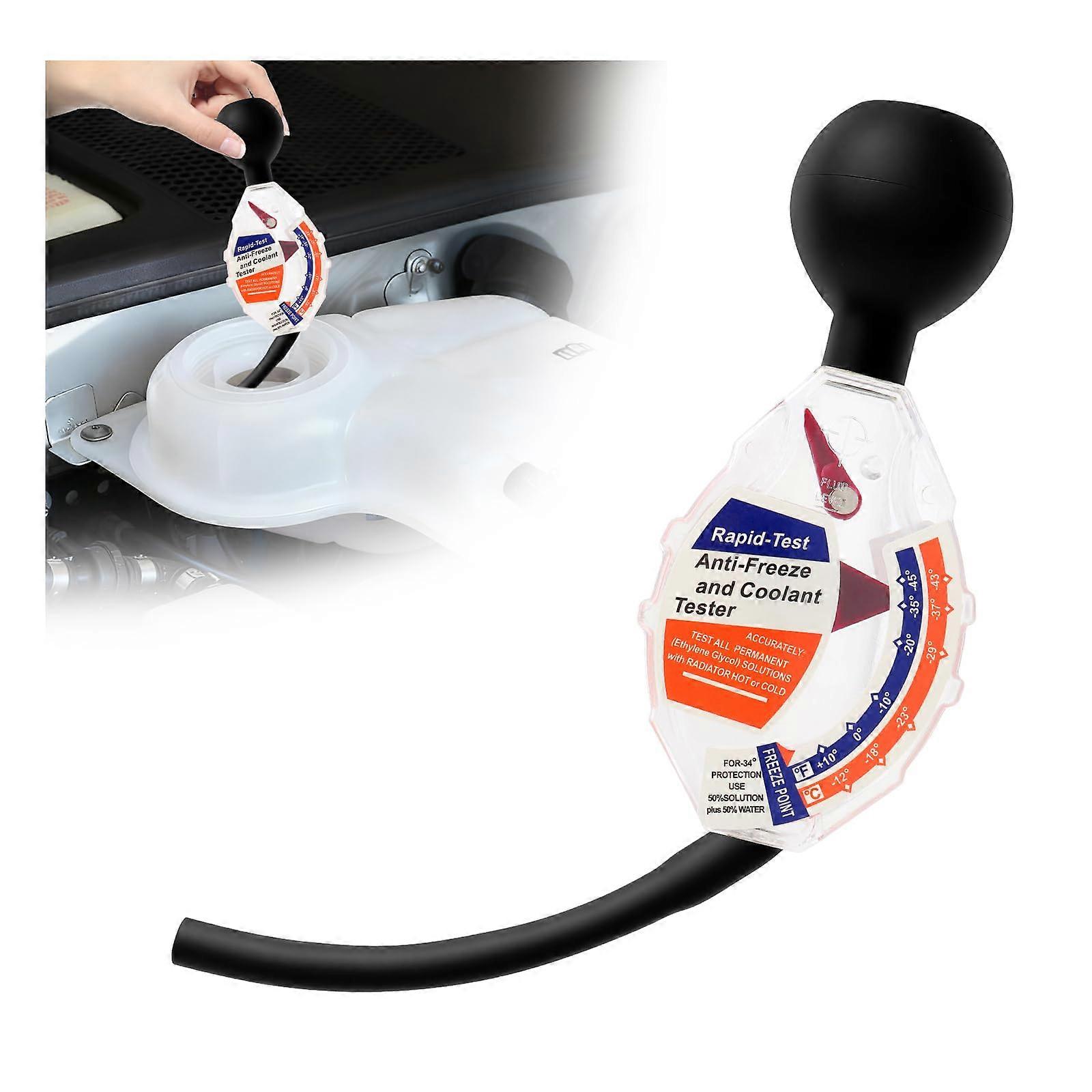 Car Coolant Tester with EasyRead Dual Scale for Accurate Antifreeze Freezing and Boiling Point Measurement
