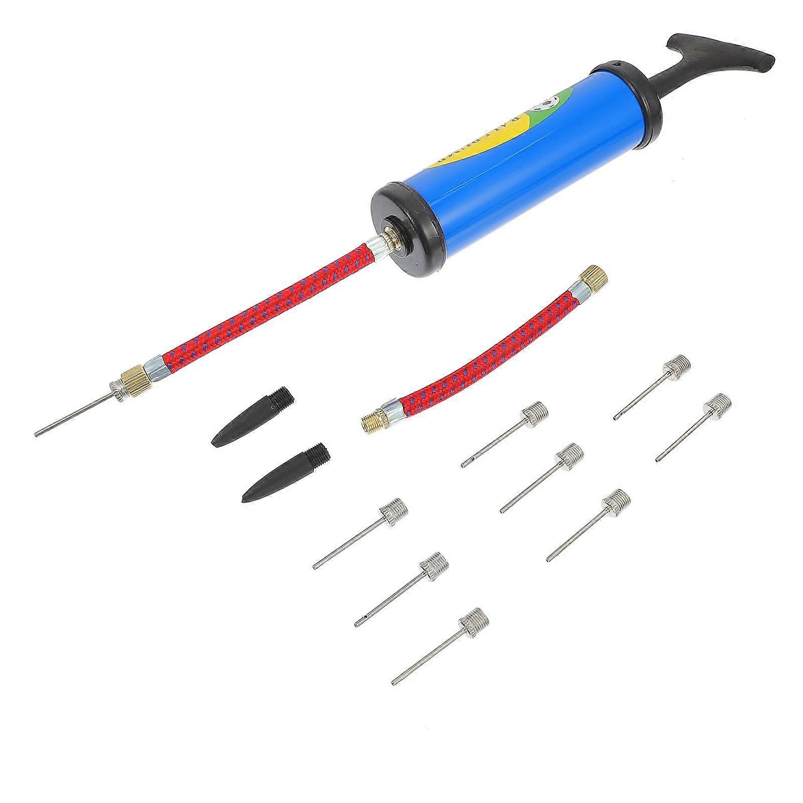 1 Set Portable Mini Manual Inflator Kit Balls Pump Set Balls Inflator Kit