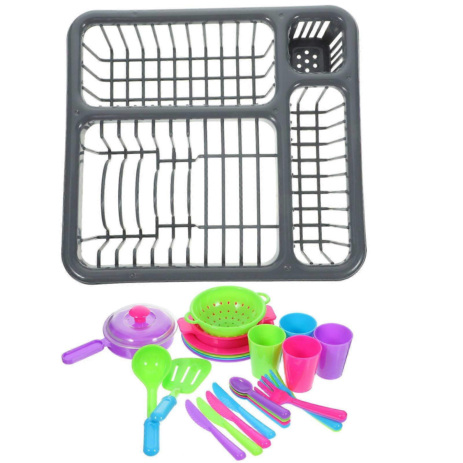 Simulation Kitchenware Toy Set for Kids with 1Set Plastic Kitchenware