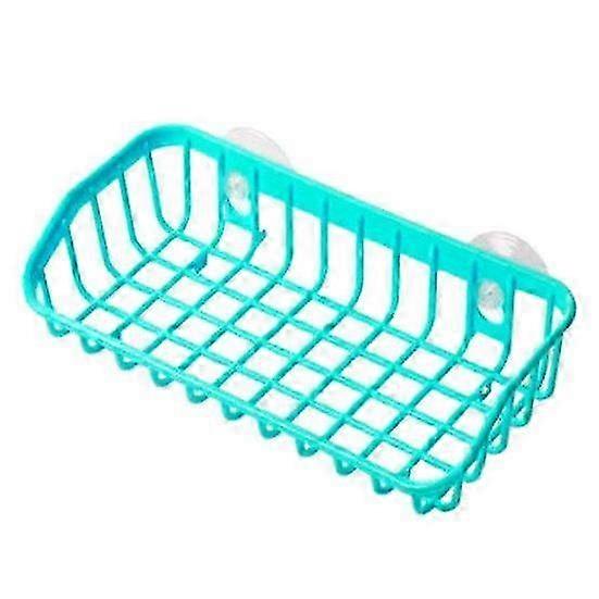 Double Suction Cup Sink Sponge Soap Holder Kitchen Bathroom Drain Storage Rack 26s