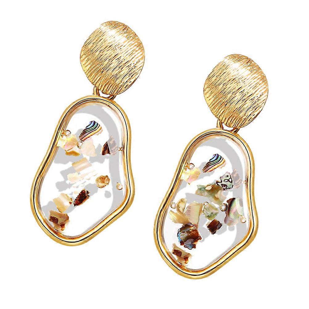 Geometric Drop Dangle Earrings Statement Piece For Anniversary Gift 1Pair