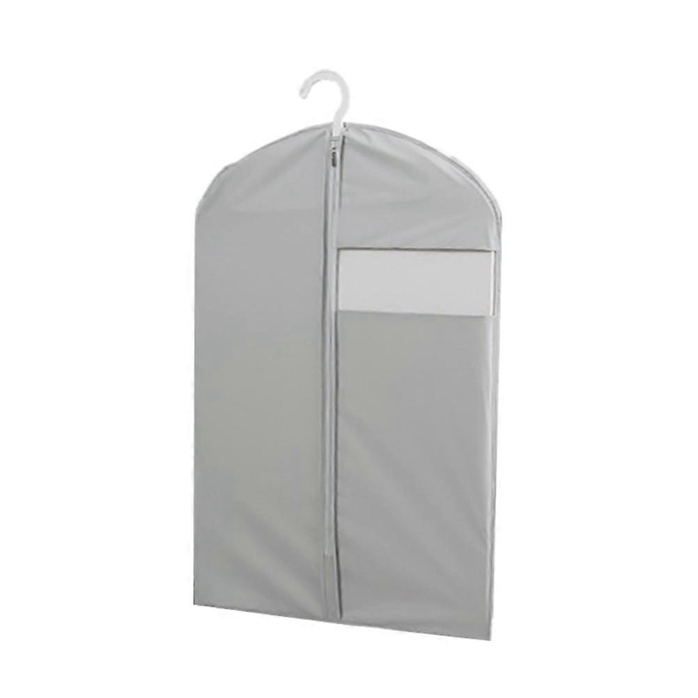 Dustproof Garment Bag Rectangular Shape Light Grey 60x90cm Anti Static Water Resistant Protective 1Set