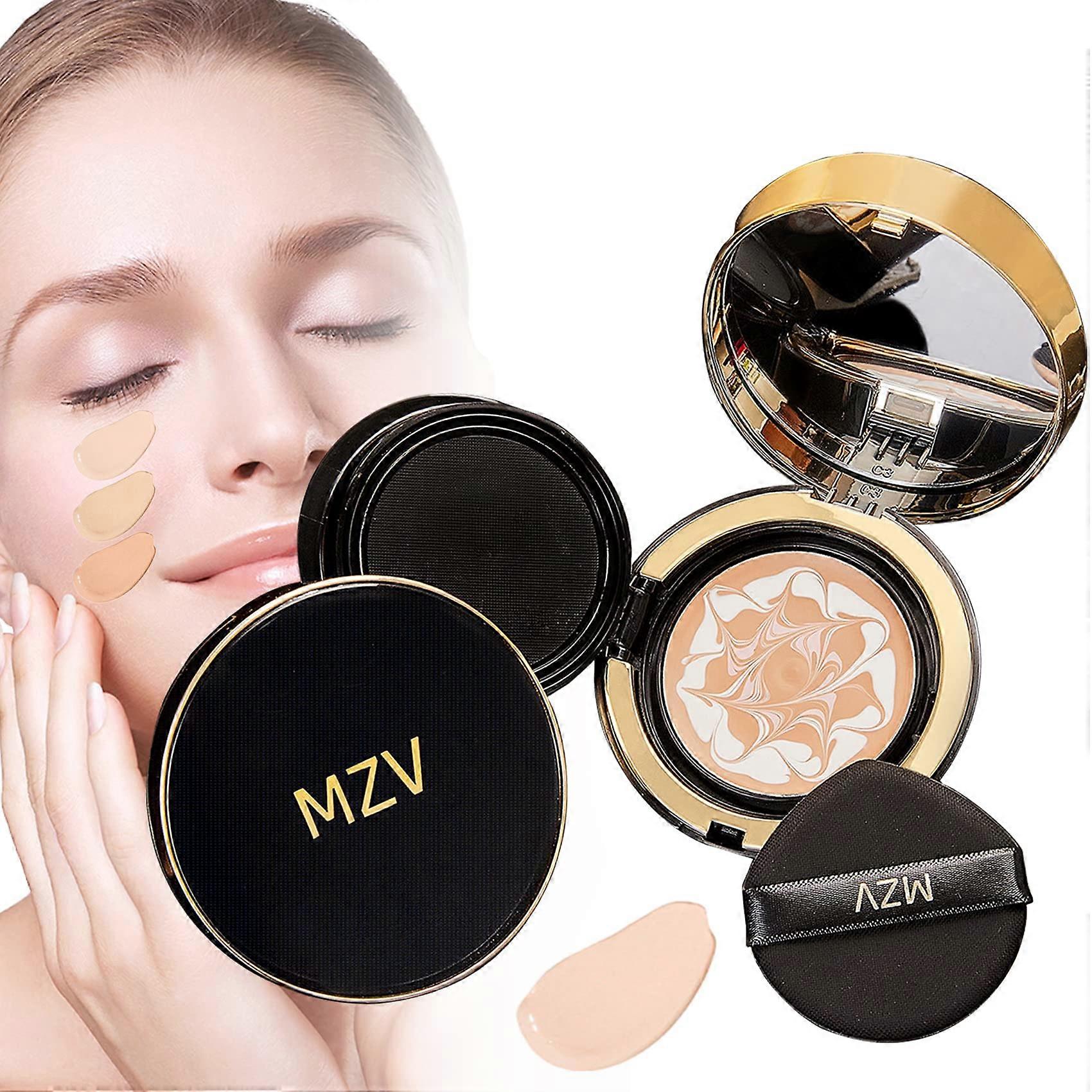 Cushion Foundation with Waterproof Concealer, Sweatproof LongLasting Moisturizing Finish, 13#