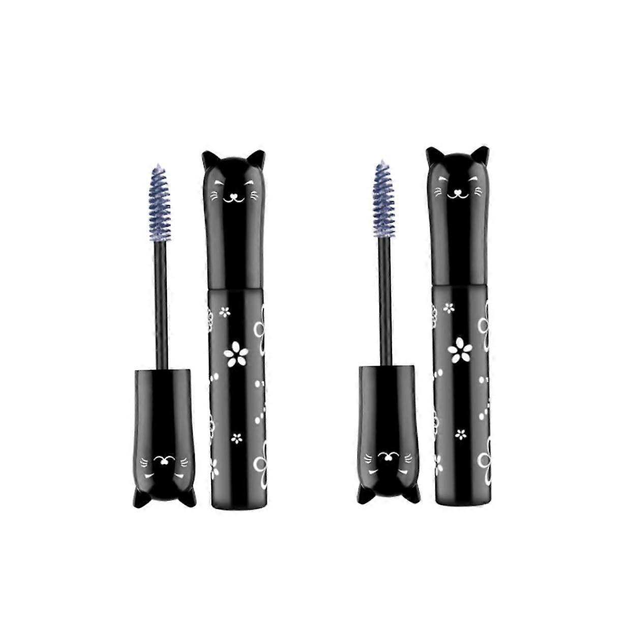 Colored Mascara White Waterproof QuickDry SmudgeResistant LongLasting for Cosplay 2pcs