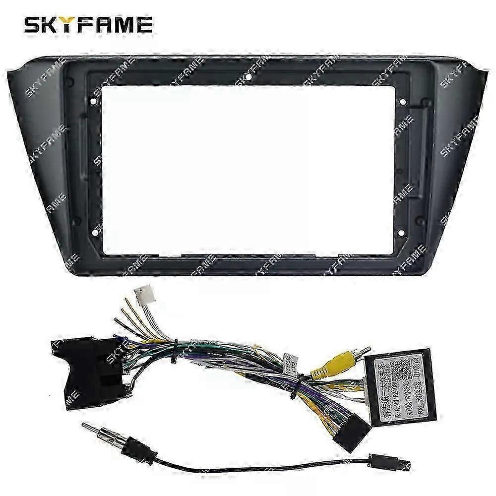 Car Frame Fascia Adapter Canbus Box Decoder Android Radio Dash Fitting Panel Kit For Skoda Fabia Rapid