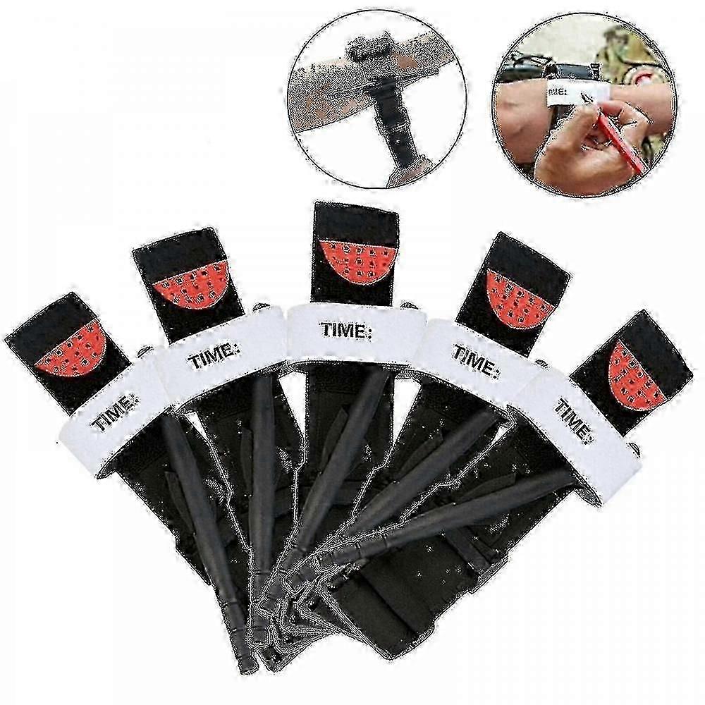 5 Pcs One-Hand Tourniquet for Emergency First Aid Kit