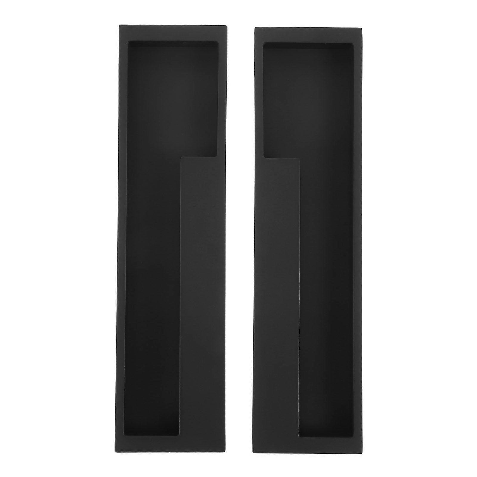 2pcs Practical Door Handle Invisible Wardrobe Pull Handle Embedded Handle