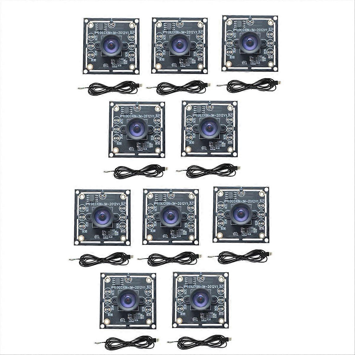 10PCS Módulo de Câmera de 100 Graus 1MP OV9732 1280x720 30fps USB Módulo de Câmera Drive Grátis com 1.5M Cabl