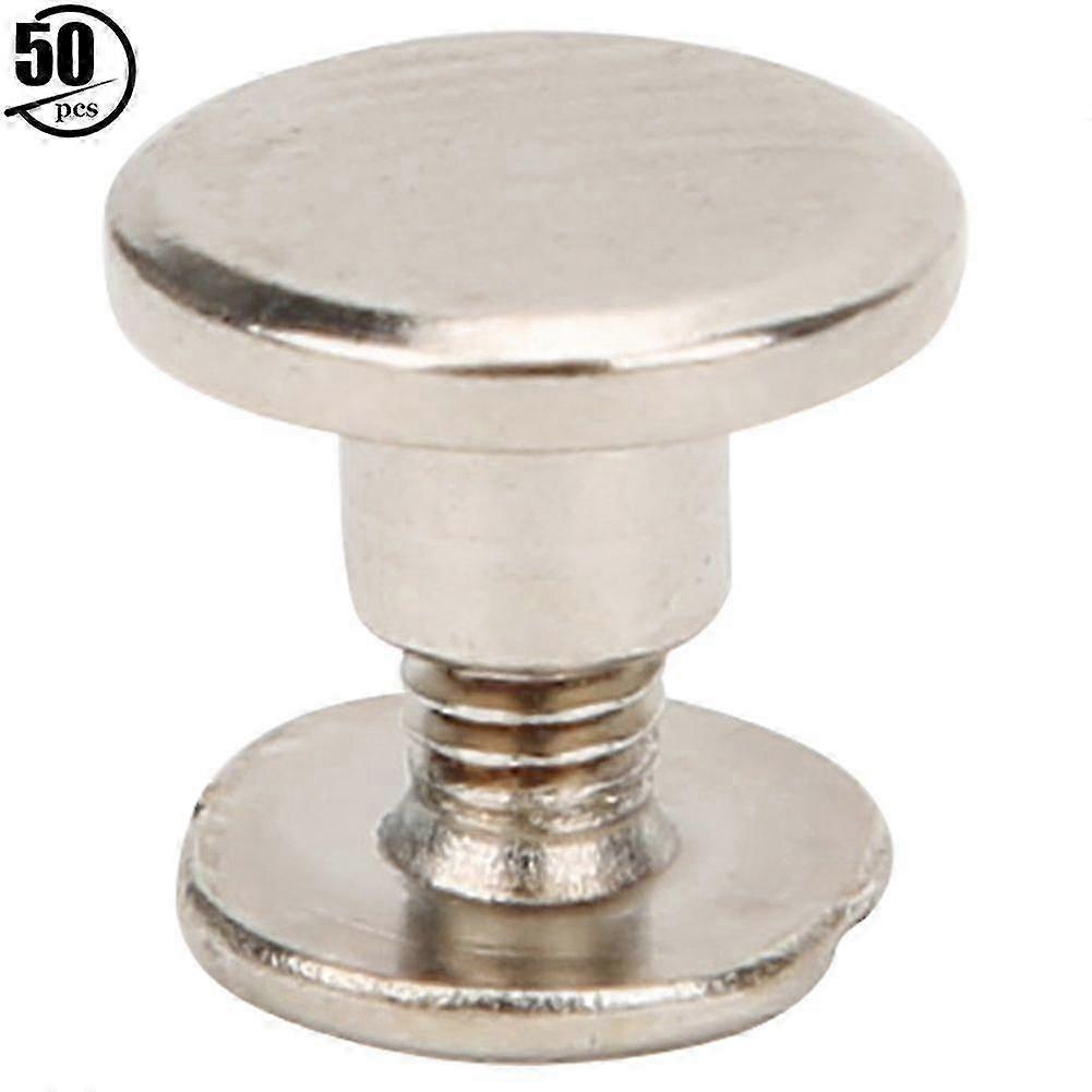 2025 Latest Model  50 Sets 6.5mm Brass Flat Head Studs Screws Nail Rivets DIY