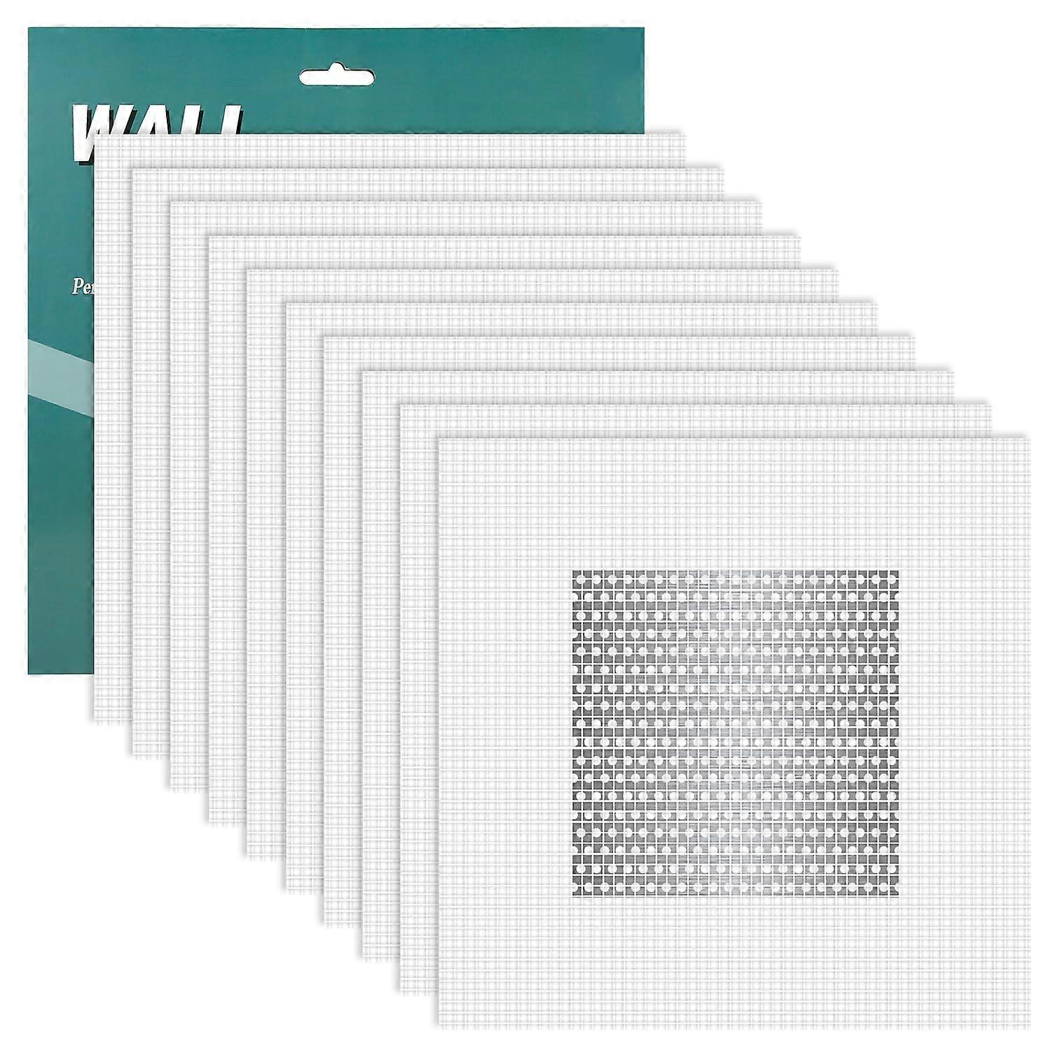10 Pack 4x4 Inch Self Adhesive Drywall  Patch Kit for Quick Wall and Ceiling Fix