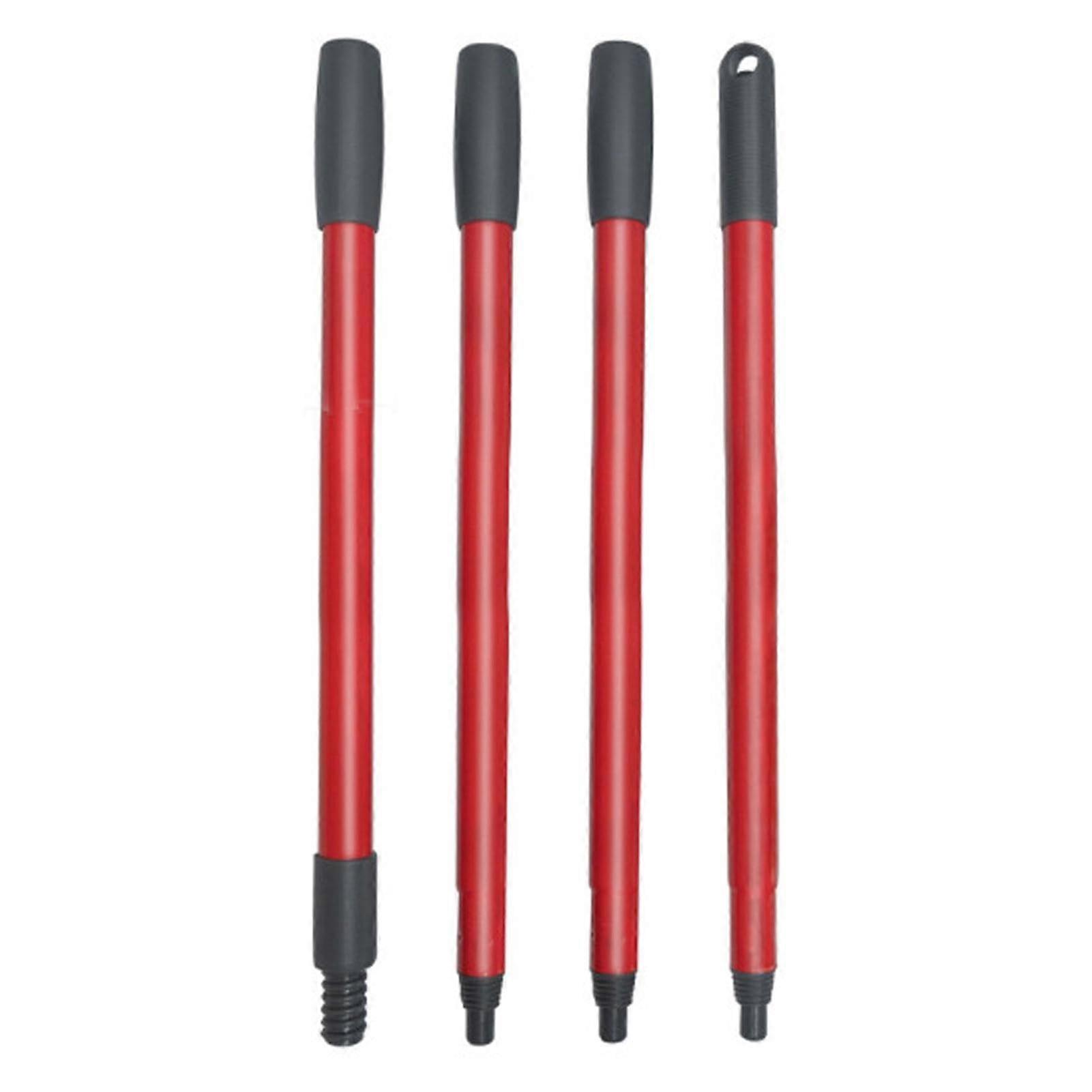 Replacement Mop Handle, 4 Section Adjustable Mop Pole with Durable Plastic Coating and Ergonomic Grip