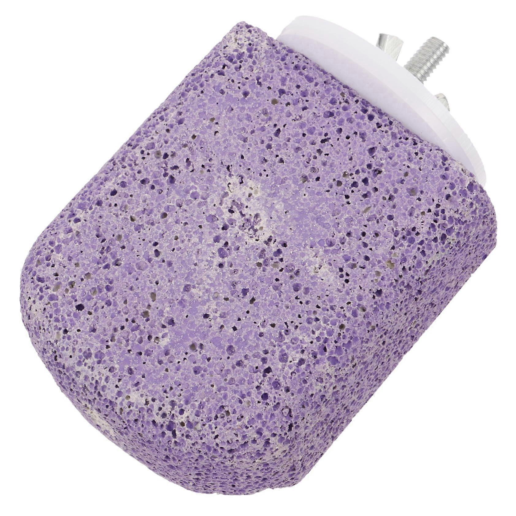 Bird Perch Platform with Claw Grinding Surface for Budgies Parrot Cage Easy Install Grape Purple