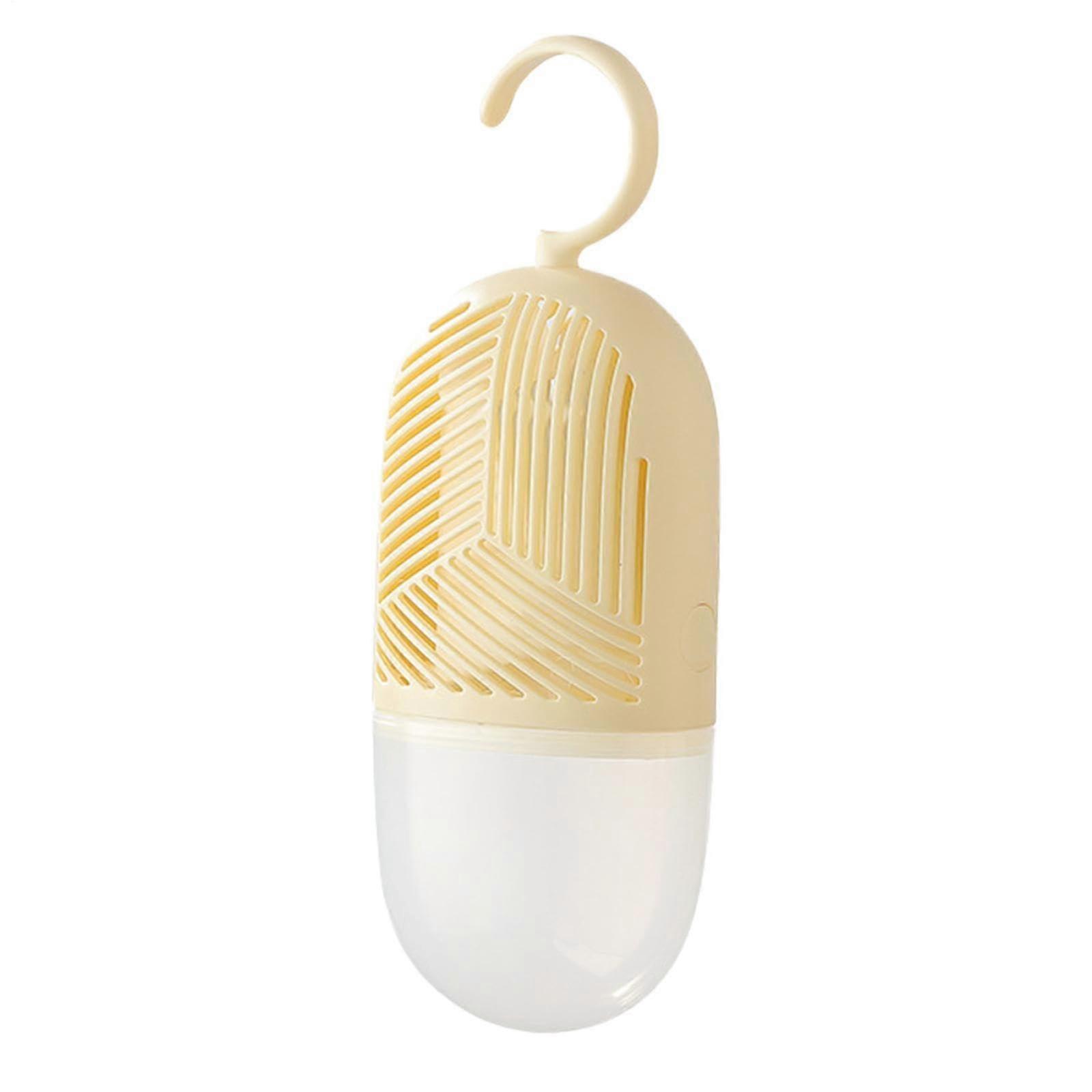 Closet Dehumidifier Bag with LeakProof Moisture Collection and Secure Hanging Hook, Yellow