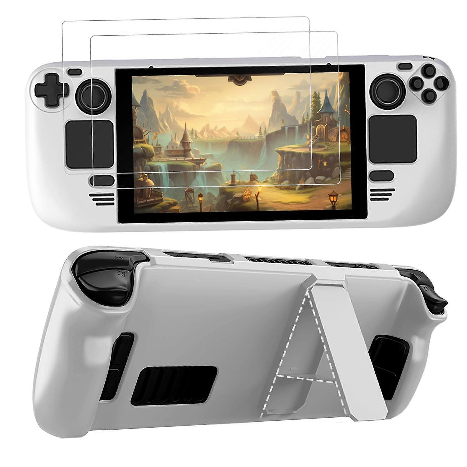 Protective Case with Kickstand, ScratchResistant PC Cover, Ergonomic Grip Design for Steam Deck