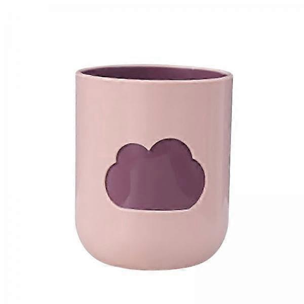 2 Pcs Bathroom Tumbler Toothbrush Cup Set, Large Capacity Non Slip Bottom, Cloudy Pattern Design