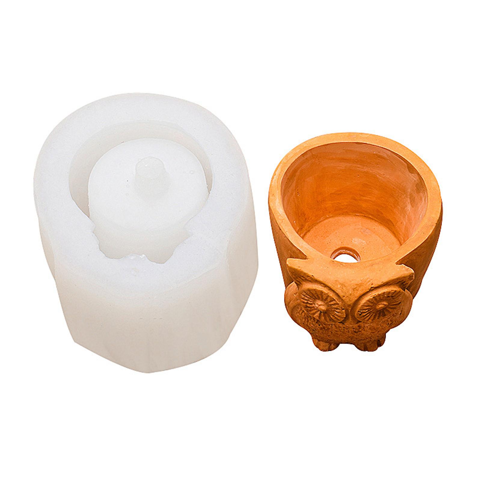 3D Silicone Molds Cute Hedgehog/Owl Shape Geometric Modeling 2 Types to Choose