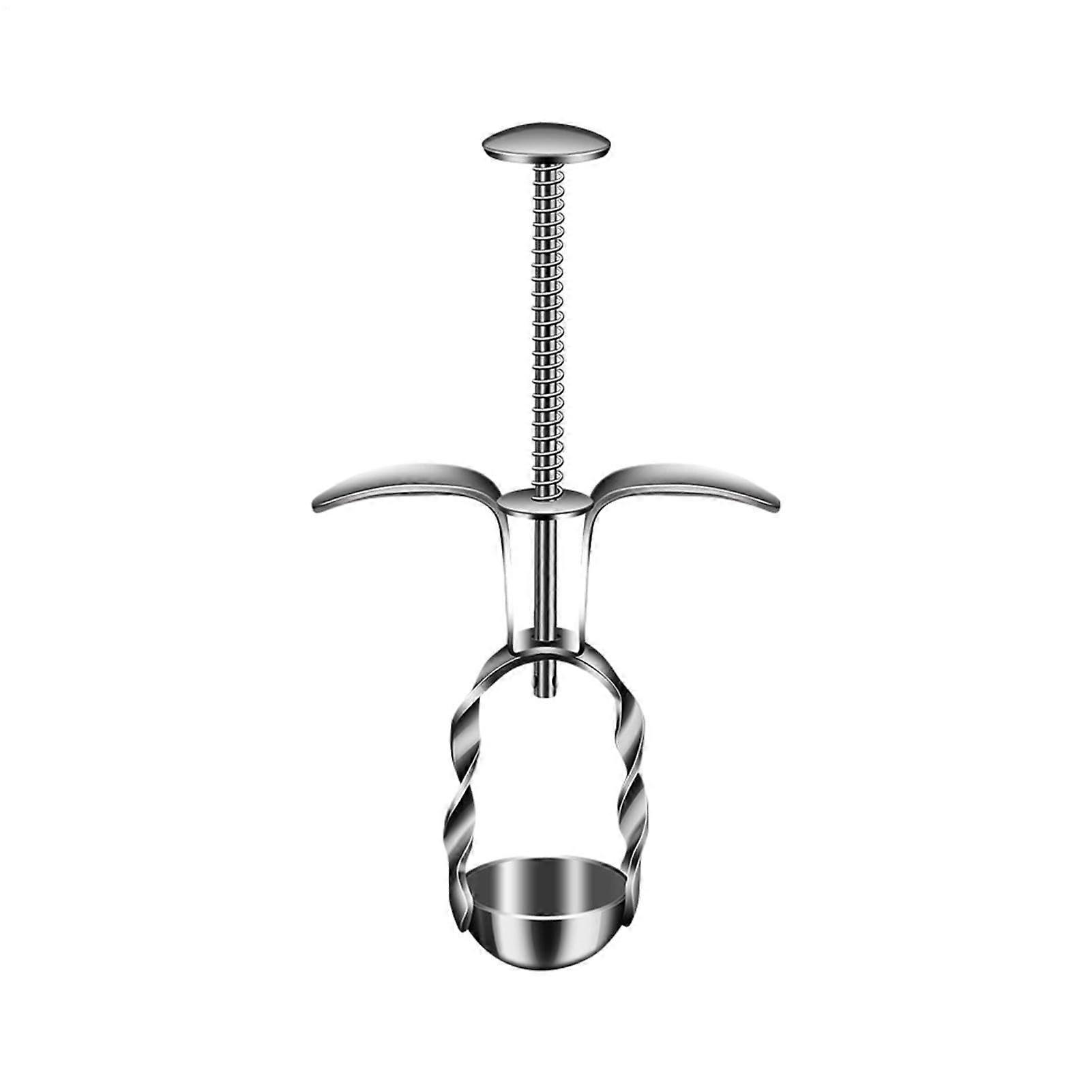 Stainless Steel Cherry Pitter Tool with Effortless Core Removal and Automatic Spring Rebound