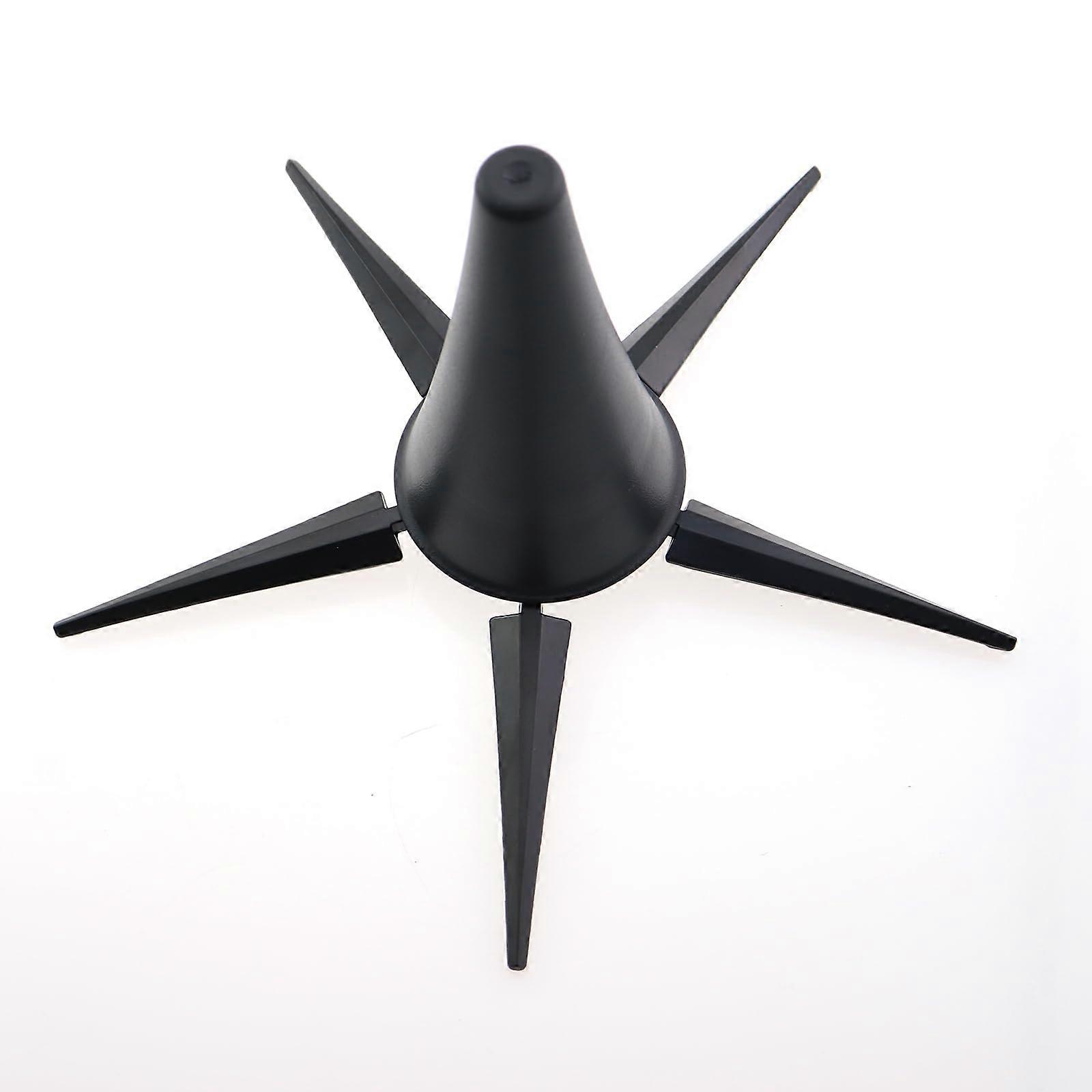 Black Foldable Clarinet Stand with FiveLeg Stability Metal Base for Standard Models