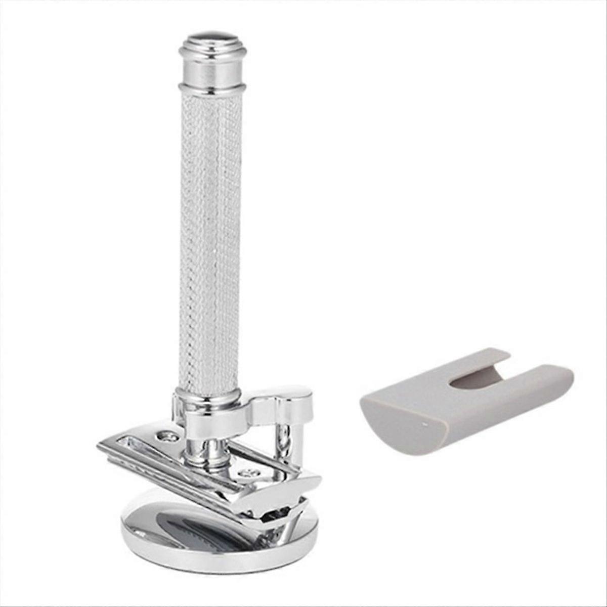 Silver Adjustable Double Edge Classic Safety Razor