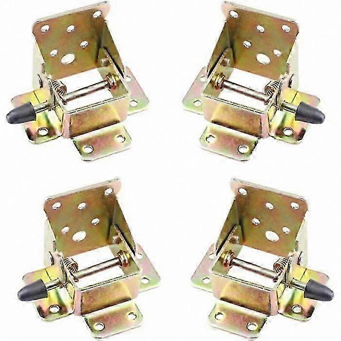 4-Pack Folding Table Legs with Self-Locking Hinges and Support Frame for Workbench Use