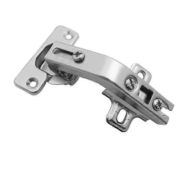 135-degree corner cabinet door hinge frame with soft-close function, semi-coverage design, suitable for kitchens.