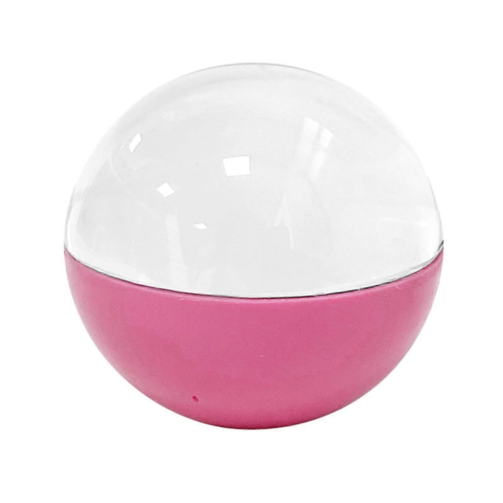 Mini LED Display Ball with Detachable IPS Screen, Pink Crystal Video Player Sphere TypeC