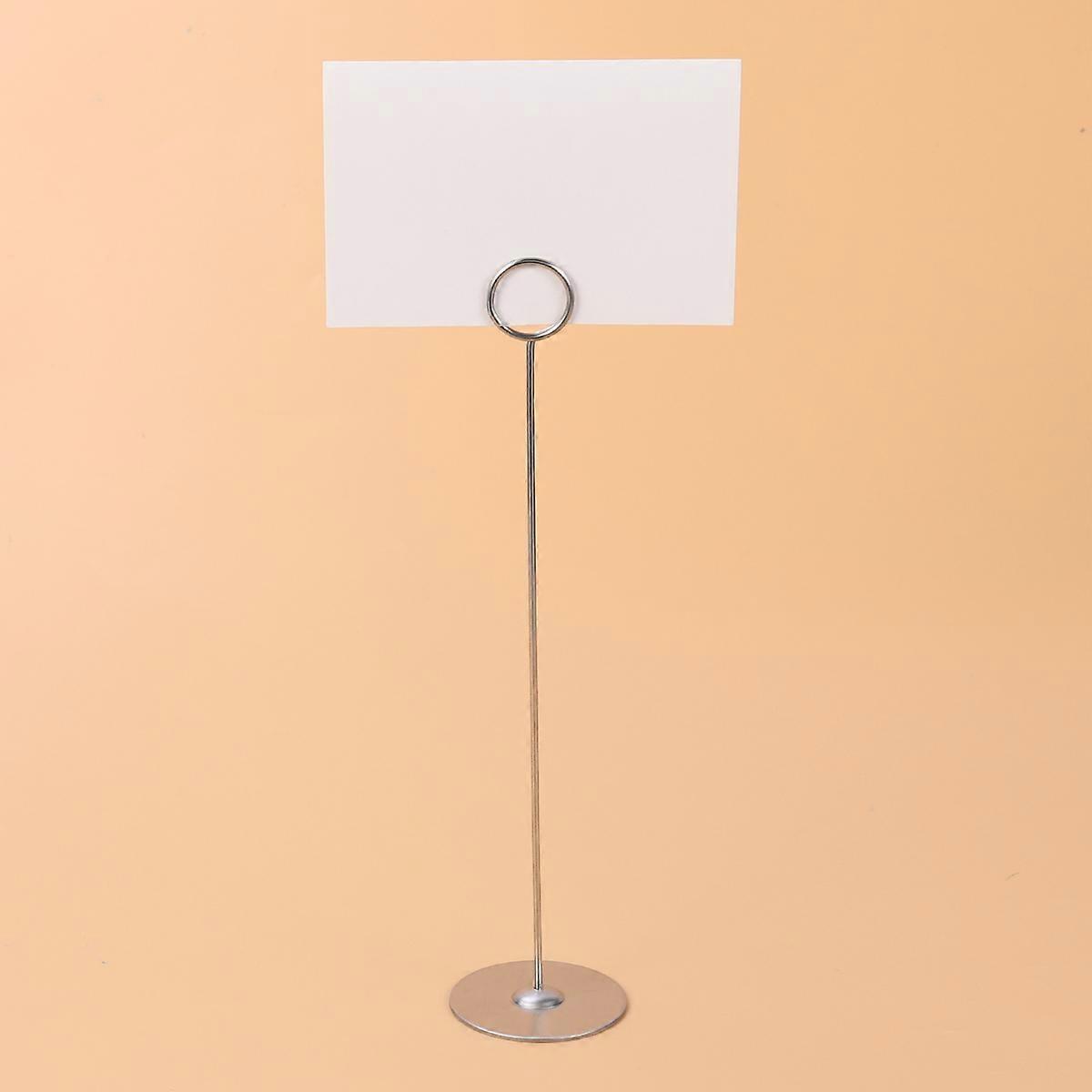 Stainless Steel Table Number Holder for Note Clipping 5Pcs Silver Place Holders