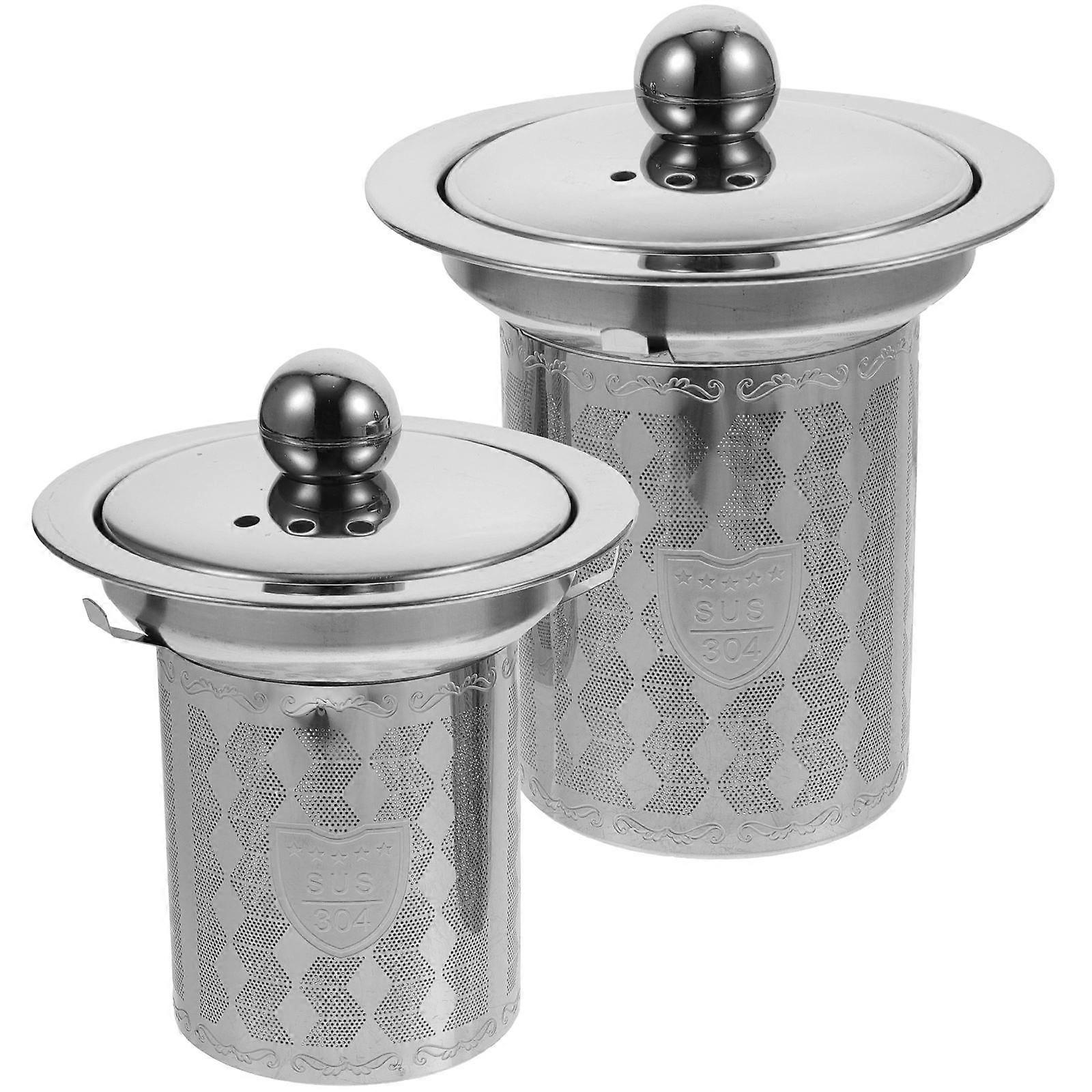 Fine Mesh Tea Filter Loose Leaf Residue Filtering Office Use 2Set