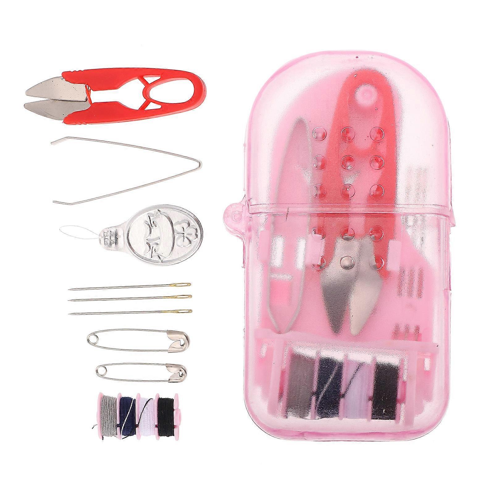 Travel Size Sewing Kit Multiuse Sewing Box Emergency Repairs Clothing Making Rectangular Portable 1 Set