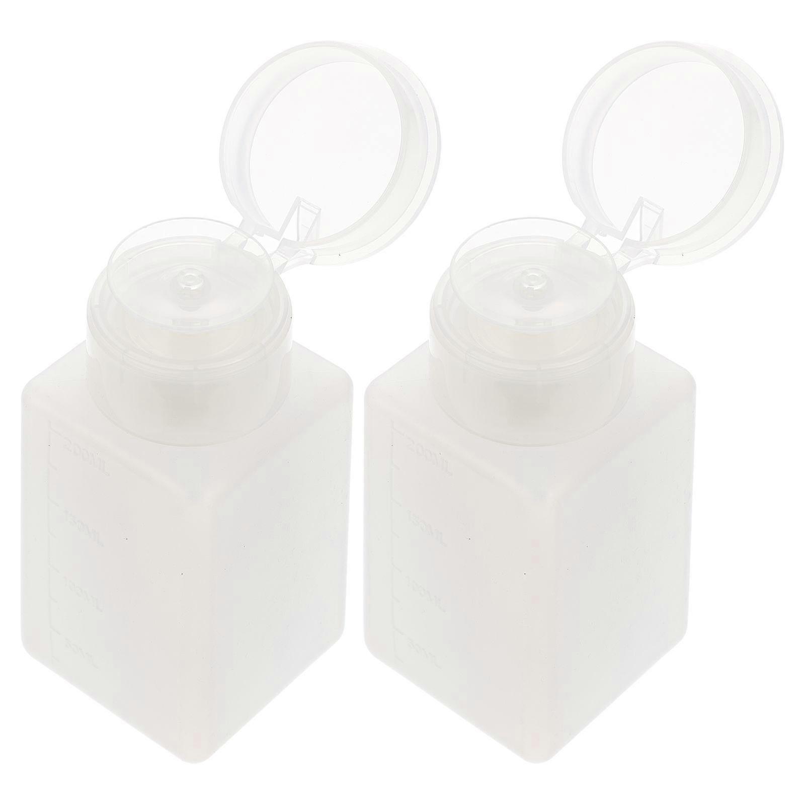 White Pe Empty Bottles Alcohol Dispenser for Storage 4Pcs Portable