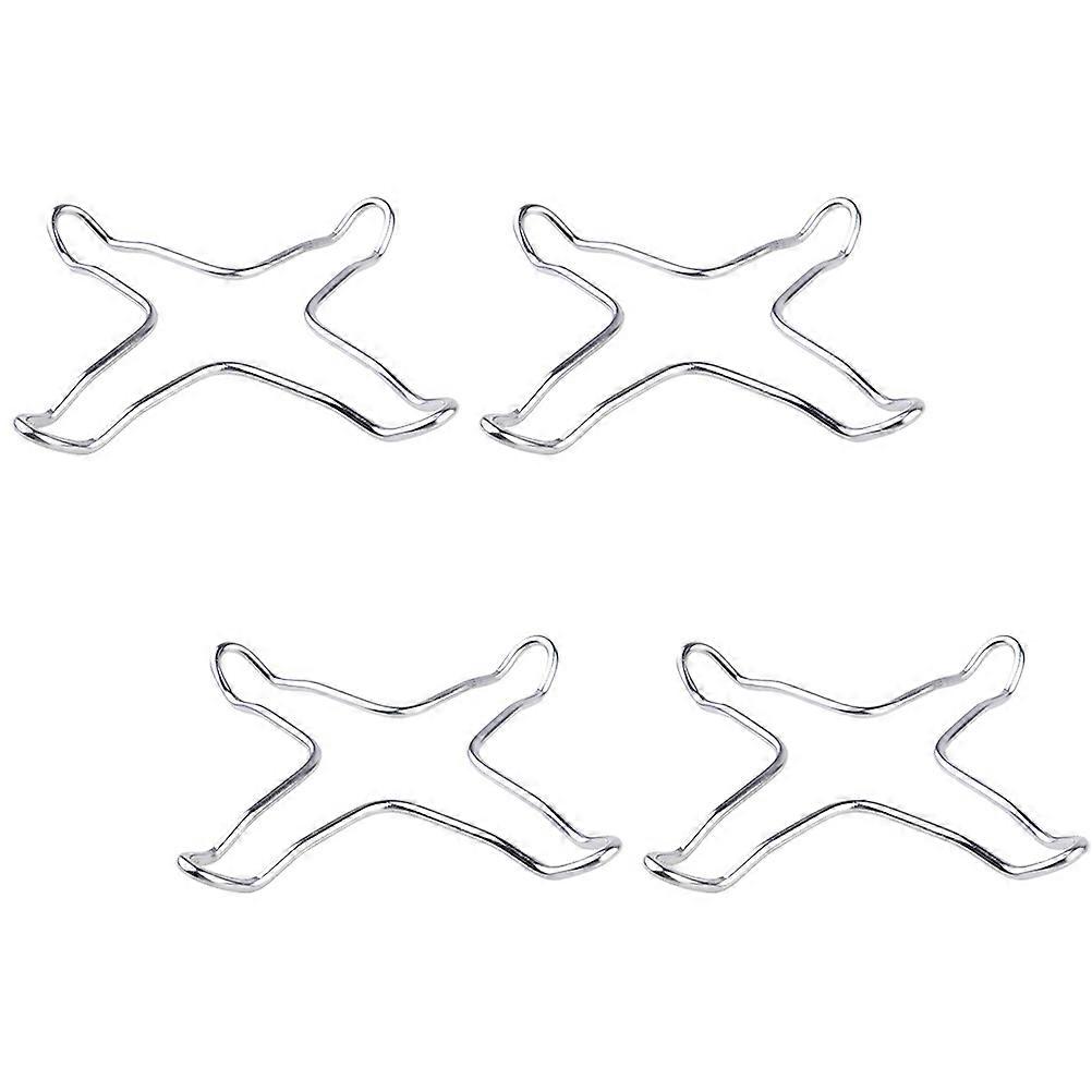 Silver Wok Rings Practical Stove Racks for Kitchen Use 4Pcs