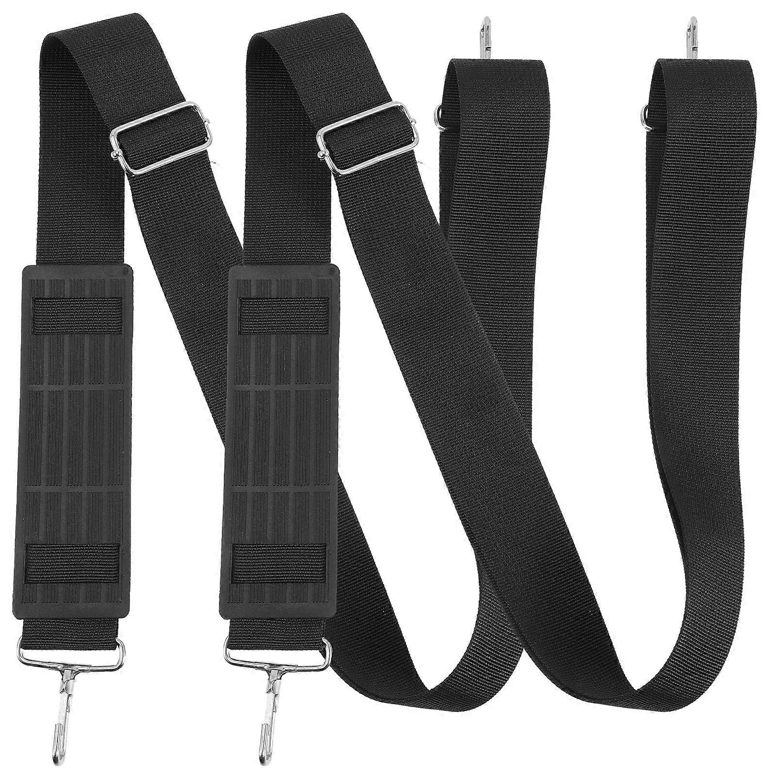Black Replacement Camera Bag Strap for Adjustable Shoulder Strap 2Pcs