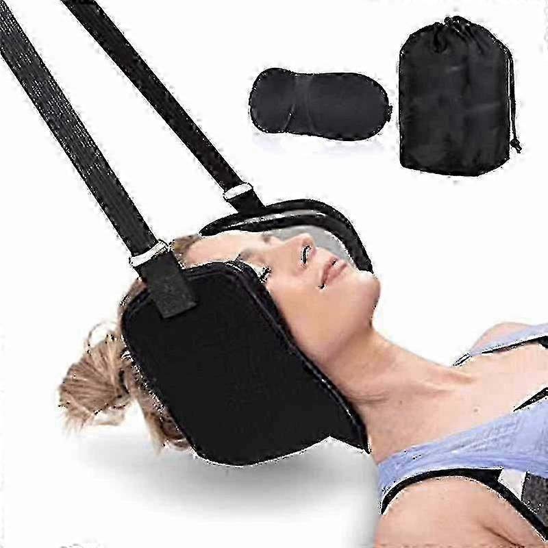 Portable Decompression Cervical Traction Device compatible Neck Shoulder Pain Relief