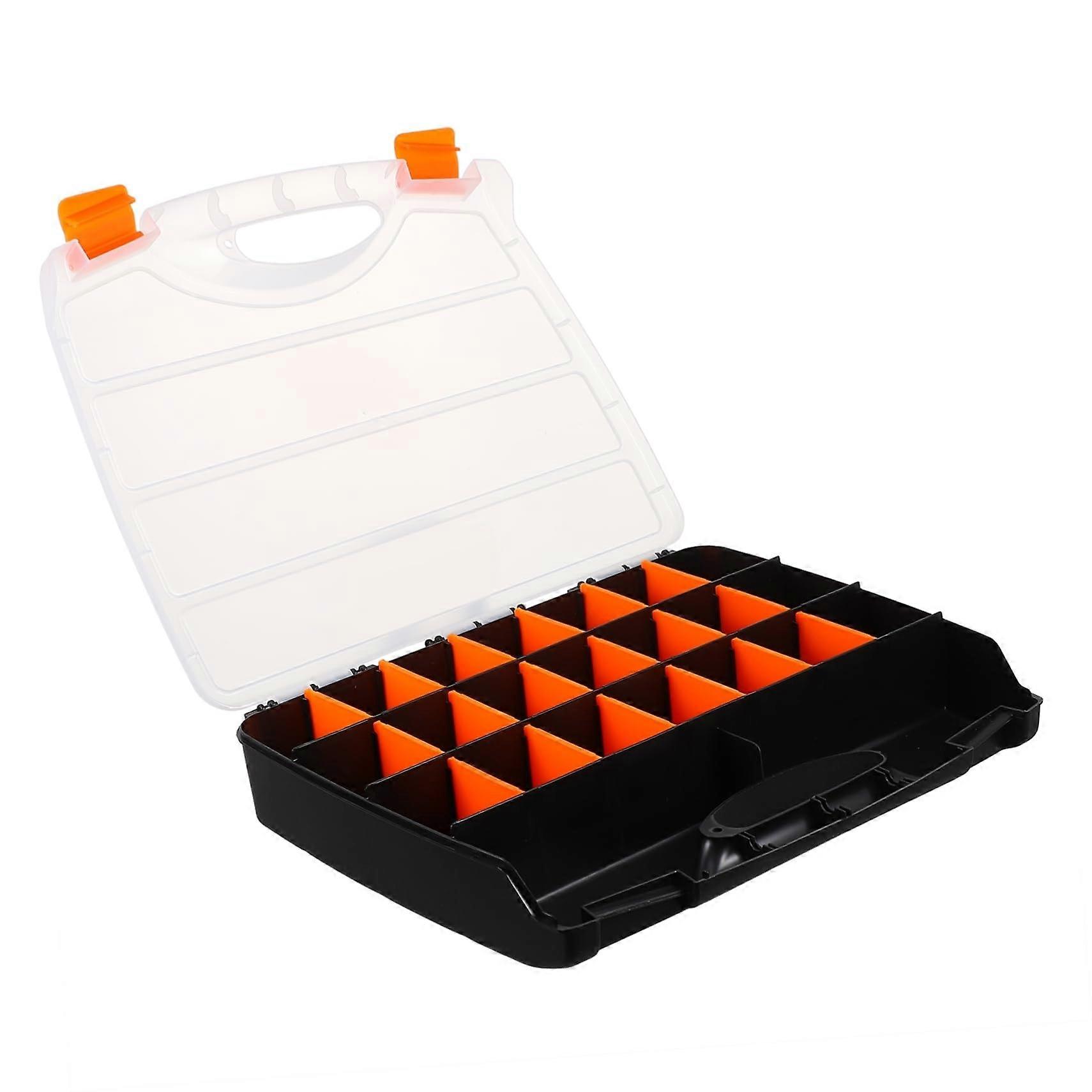 Collapsible Storage Bin with Removable Partitions MultiGrid Plastic Organizer for Garage and Kitchen