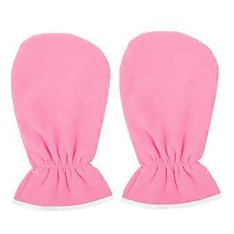 Feuchtigkeitsspendende und peelende Handschuhe für Damen, geeignet für trockene Hände, Spa-Behandlung, Schwarz, Wiederverwendbares Paar