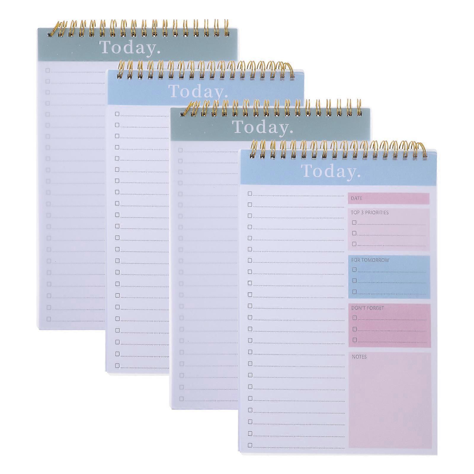 Paper Plastic Notepad Weekly Planner to Do Planners 8Pcs for Workers
