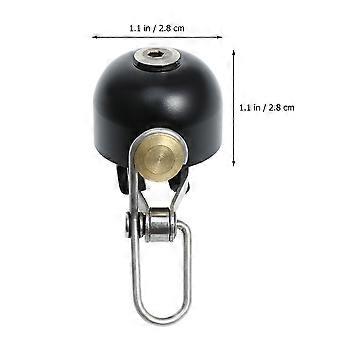 Bici Ciclismo Manubrio Campana Sicurezza Anello Metallo Suono Forte Campane Manubrio Ultra-rumoroso MTB Bici Da Strada Corna (Nero)