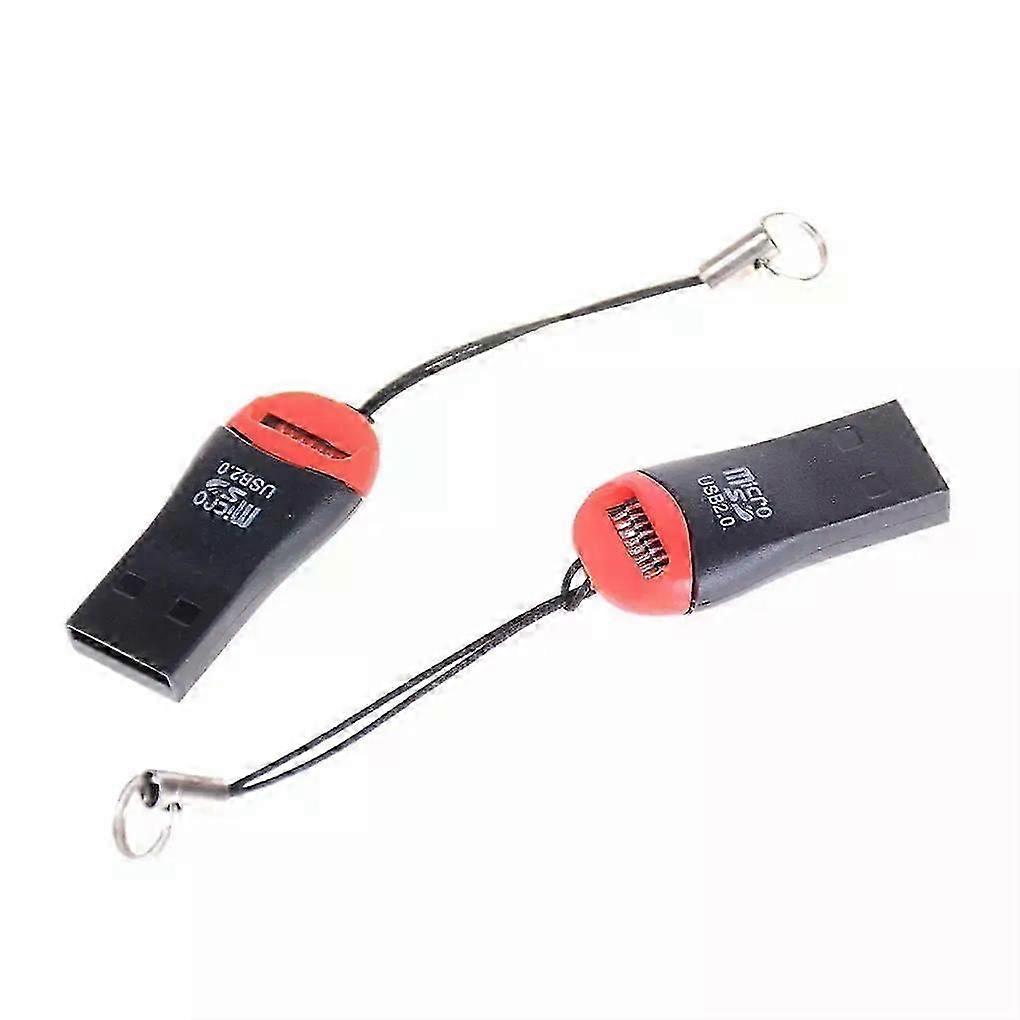 Mini Lanyard Memory Card Reader Adapters To USB 20 Adapter Replacement compatible with Micro SD TF Card