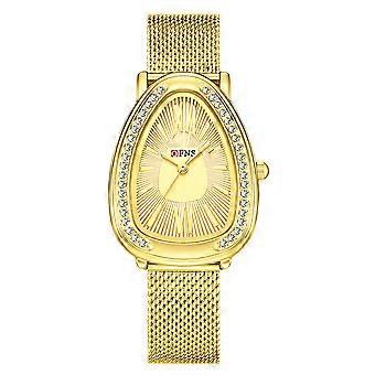 Women's Oval Case Gold Mesh Watch Office Evening Casual,ONFS-1541-MAG